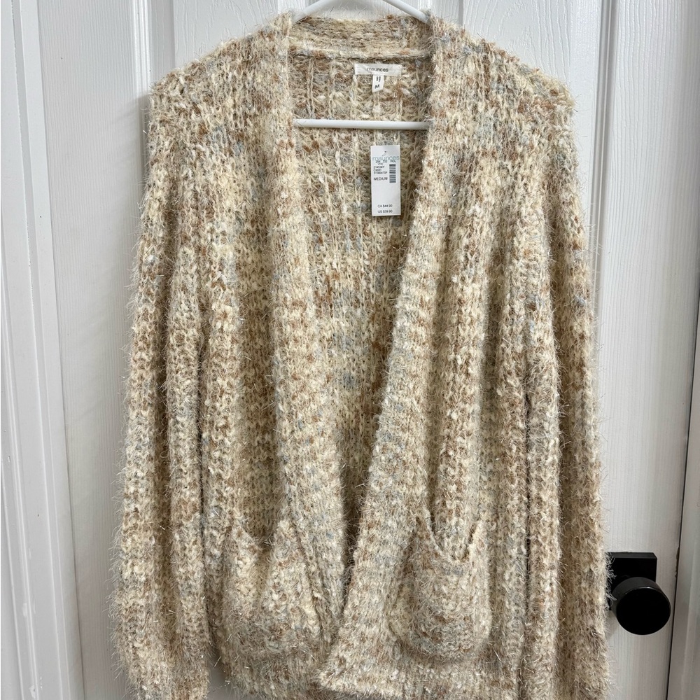 Maurices Cream Textured Cardigan